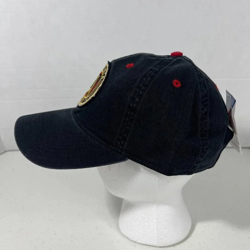 MLS Mens One Size Black‎ Atlanta United FC Iconic Adjustable Strap Back Hat NWT